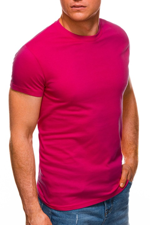 Basic férfi póló Edoti S970 Sötét rózsaszín