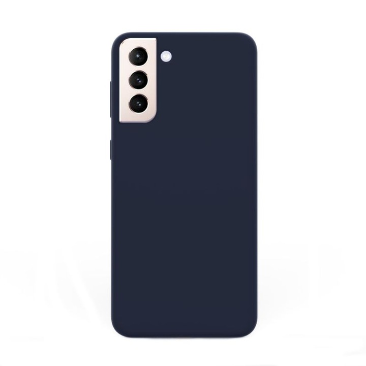 Husa Lemontti Liquid Silicon Samsung Galaxy S21 Plus, Dark Blue