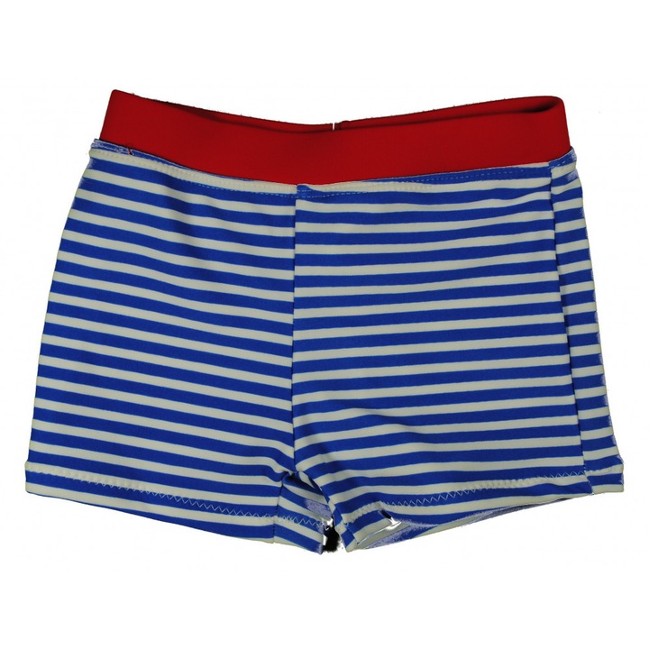 de baie pentru baieti, Minimode, Poliamida, Alb/Bleumarin