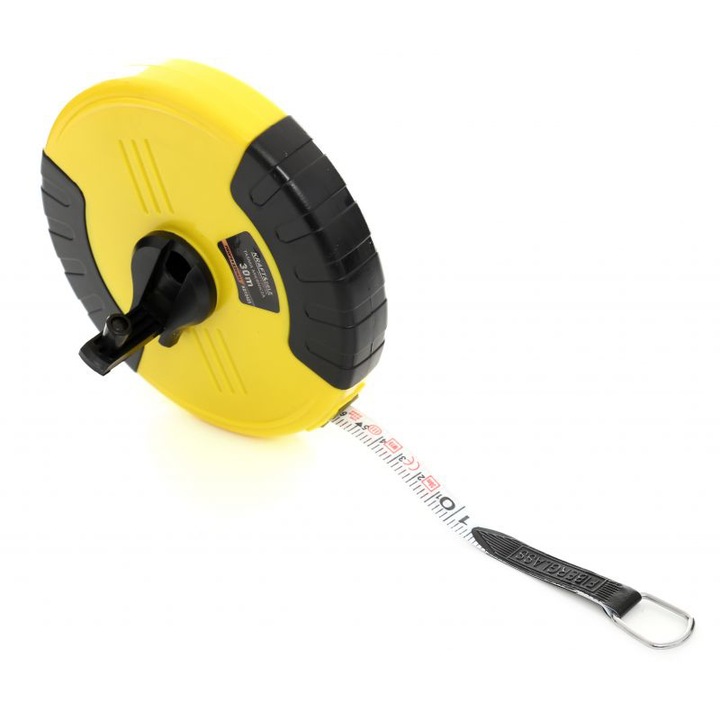 Ruleta de masurare geodezica 20 m, din fibra de sticla, cu maner antiderapant (KD10424)