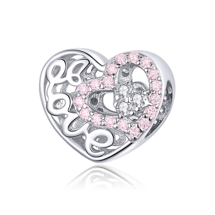 Talisman din argint Love in my Heart