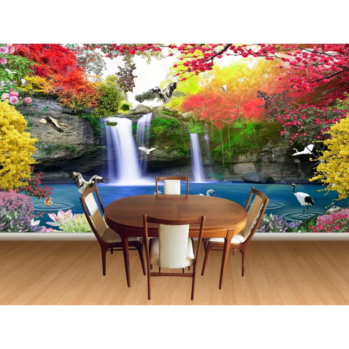 Fototapet fara imbinari H250xL360cm Dream Waterfall