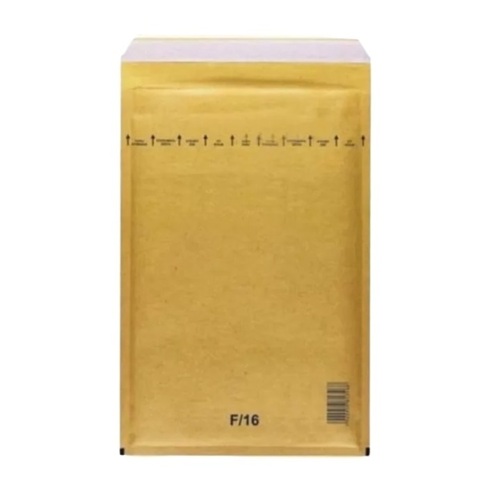 Set 100 de bucati de Plicuri cu Bule F16, AGOPACK, 240x350+50mm, cu lipire autoadeziva, Maro