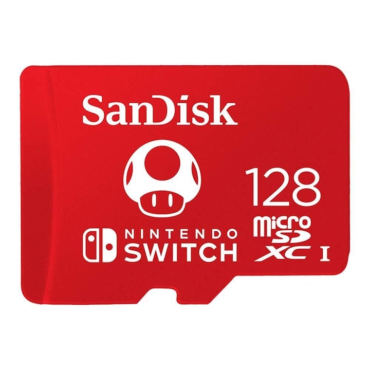 Карта памет 128GB microSDXC Sandisk Nintendo Switch UHS-I CL10 U3 A1 V30 (183552 / SDSQXAO-128G-GNCZN) (183552 / SDSQXAO-128G-GNCZN)