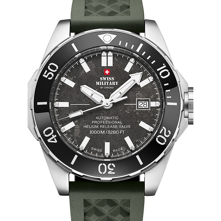 Мъжки часовник Swiss Military Automatic, 45mm, 100ATMdsafzxg