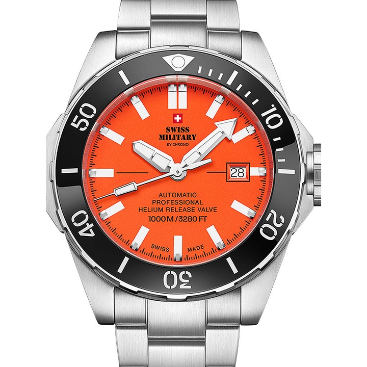 Мъжки часовник Swiss Military SMA34092.03, Автоматичен, 45mm, 100ATM