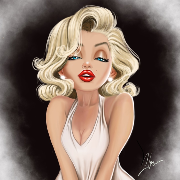Tablou Canvas, Marilyn Monroe, Colectia Elegit, 45 x 45 cm
