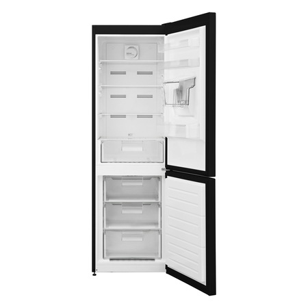 Combina frigorifica Heinner HCNF-V291BKWDF+, 294 l, Clasa F, No Frost Multicooling, Dozator de apa, Freezer Shield, H 186 cm, Negru