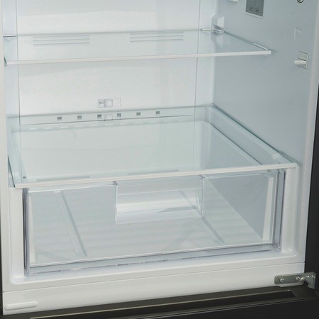 Combina frigorifica Heinner HCNF-V291BKWDF+, 294 l, Clasa F, No Frost Multicooling, Dozator de apa, Freezer Shield, H 186 cm, Negru