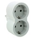 Legrand L694516 aljzat adapter, 2 aljzat, 16A, fehér/szürke