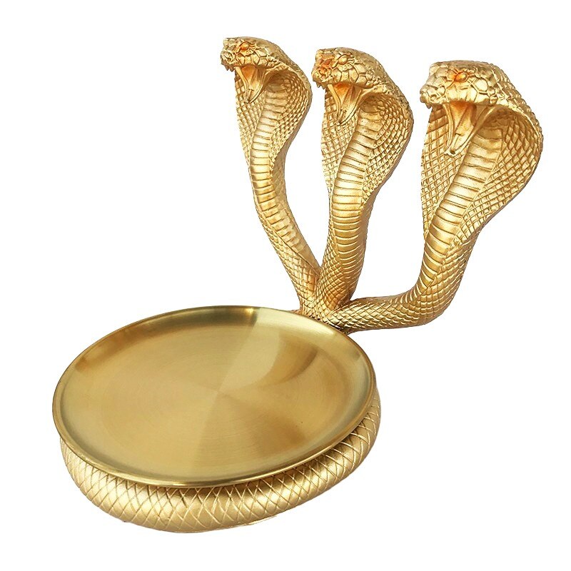 Декоративна статуетка, Змии с поднос, 21 см, 540H - eMAG.bg