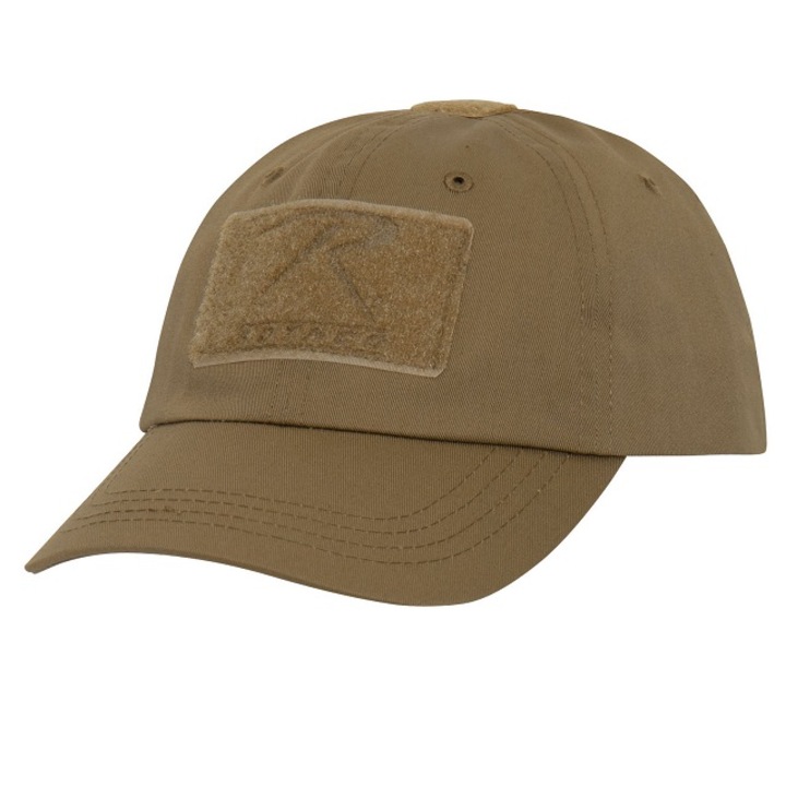 Sapca barbati, Rothco, Tactical Operator Cap, Cu 3 spatii pentru embleme, Marime universala, Coyote Brown