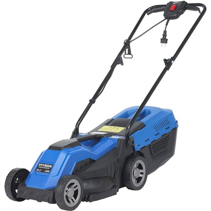 Masina electrica de tuns gazon Hyundai HY-LM3303 E, latime de taiere 33 cm, cos colector de 30 litri, 1200 w