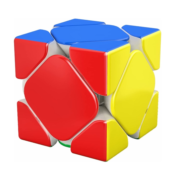 Cub Rubik MoYu RS Skewb M, Magnetic, Culoare Stickerless