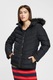 EDC by Esprit, Зимно яке с качулка и еко пух, Черен, M