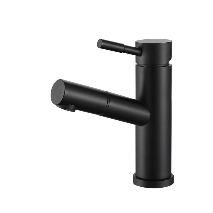 Fekete rozsdamentes acél mosogató csaptelep