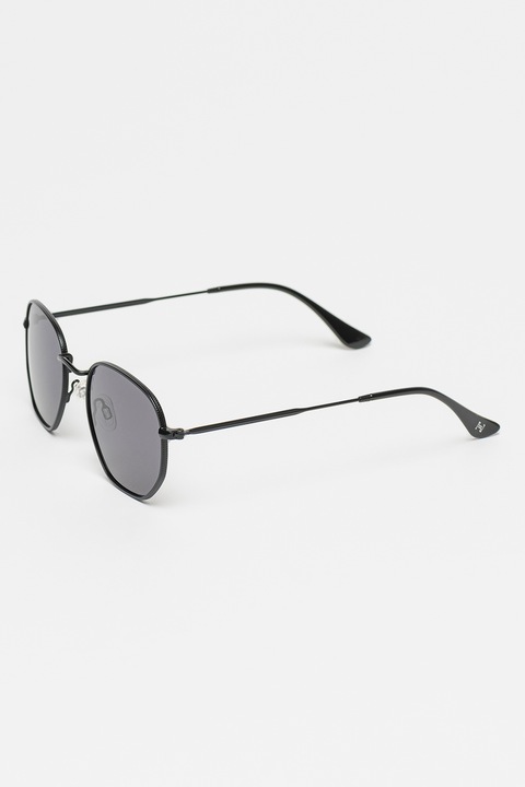 Hawkers, Унисекс поляризирани слънчеви очила с овална форма и градиента, Черен