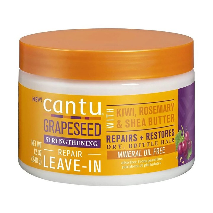 Crema reparatoare cu seminte de struguri, fara clatire, Cantu, 340g