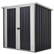 Magazie gradina, Outsunny, Otel, Usa dubla, Sistem de blocare, 147x86x134 cm, Alb/Negru