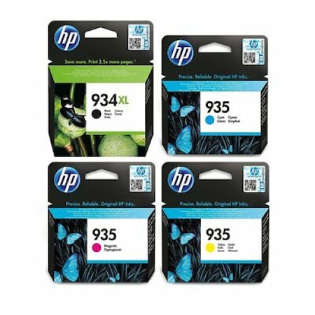 5 Cartucce Compatibili 934/935XL Per HP OfficeJet 6822 6825 6820, Multicolore, Alphaink
