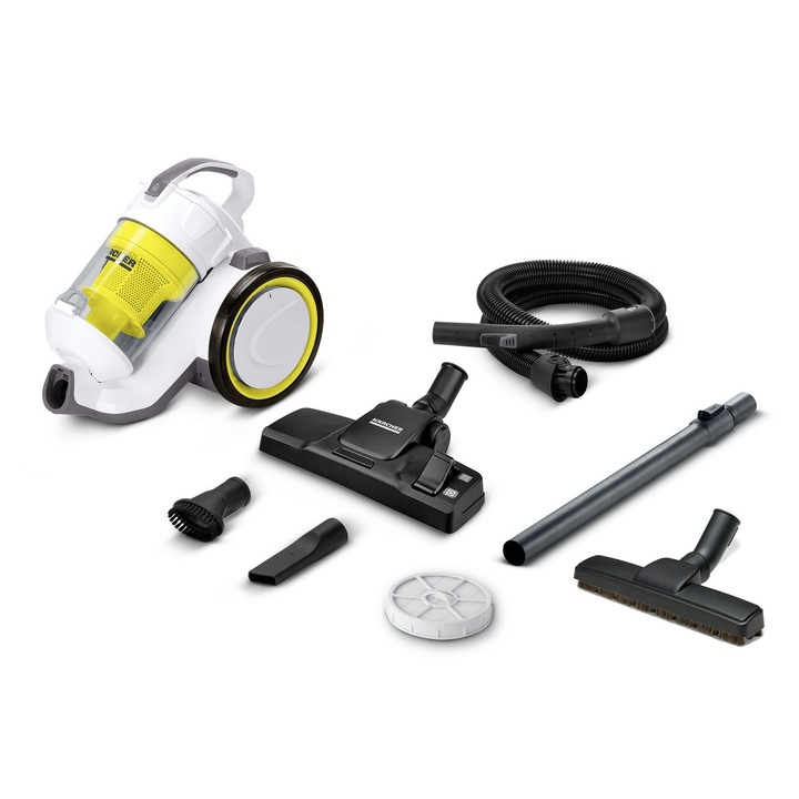 Прахосмукачка с циклонен филтър Karcher VC 3 premium, 700 W, бяла