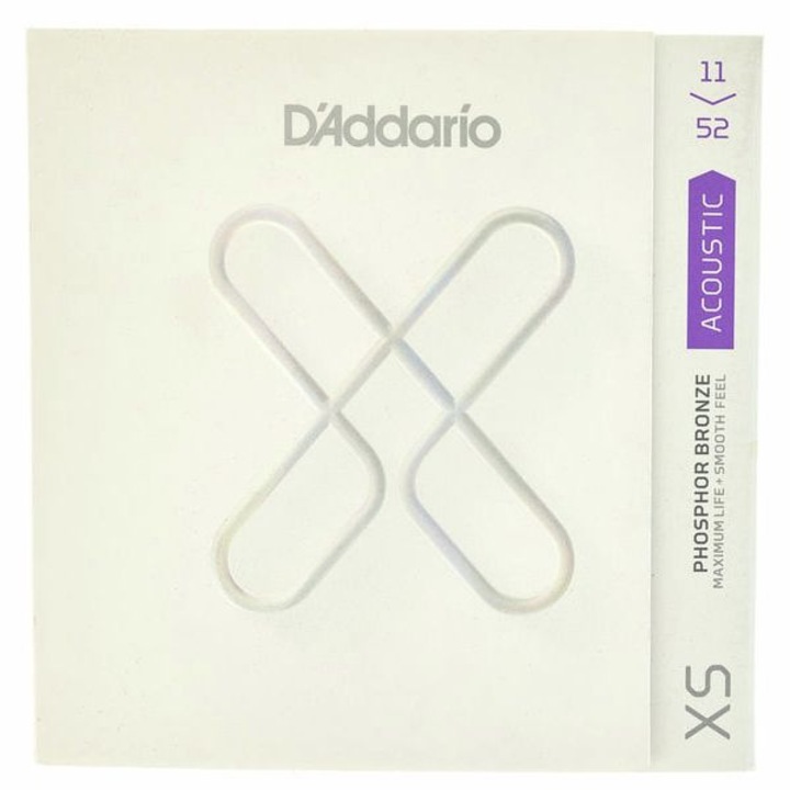 Set 6 corzi chitara acustica, D'Addario XSAPB1152 Phosphor Bronze Coated, 11-52
