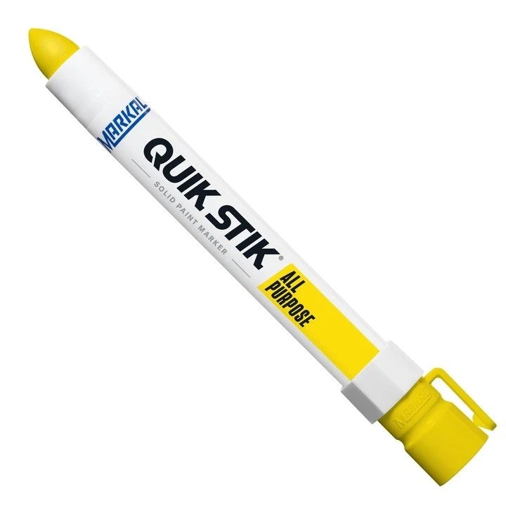 Set 12 bucati Marker vopsea Multi purpose Quick Stik, galben