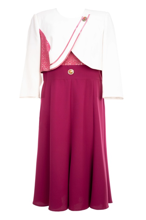 Compleu dama, din stofa C11, Visiniu