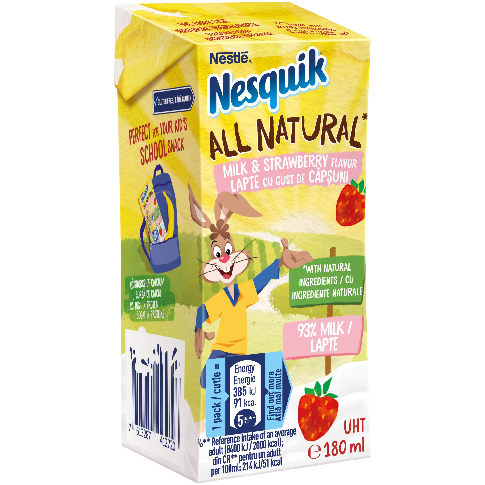Млечна напитка, Nestle Nesquik, какао, 180 ml - eMAG.bg
