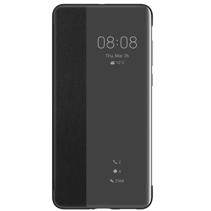 Калъф за Huawei P40, Wallet Flip Cover, черен, MPS-BBL5683