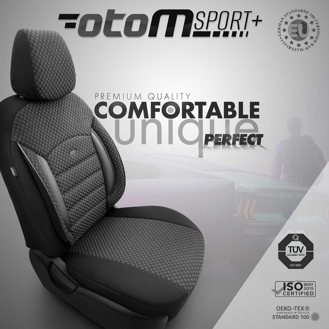 Set huse scaun auto PREMIUM, Universale, fractionate, OTOM SPORT PLUS ...