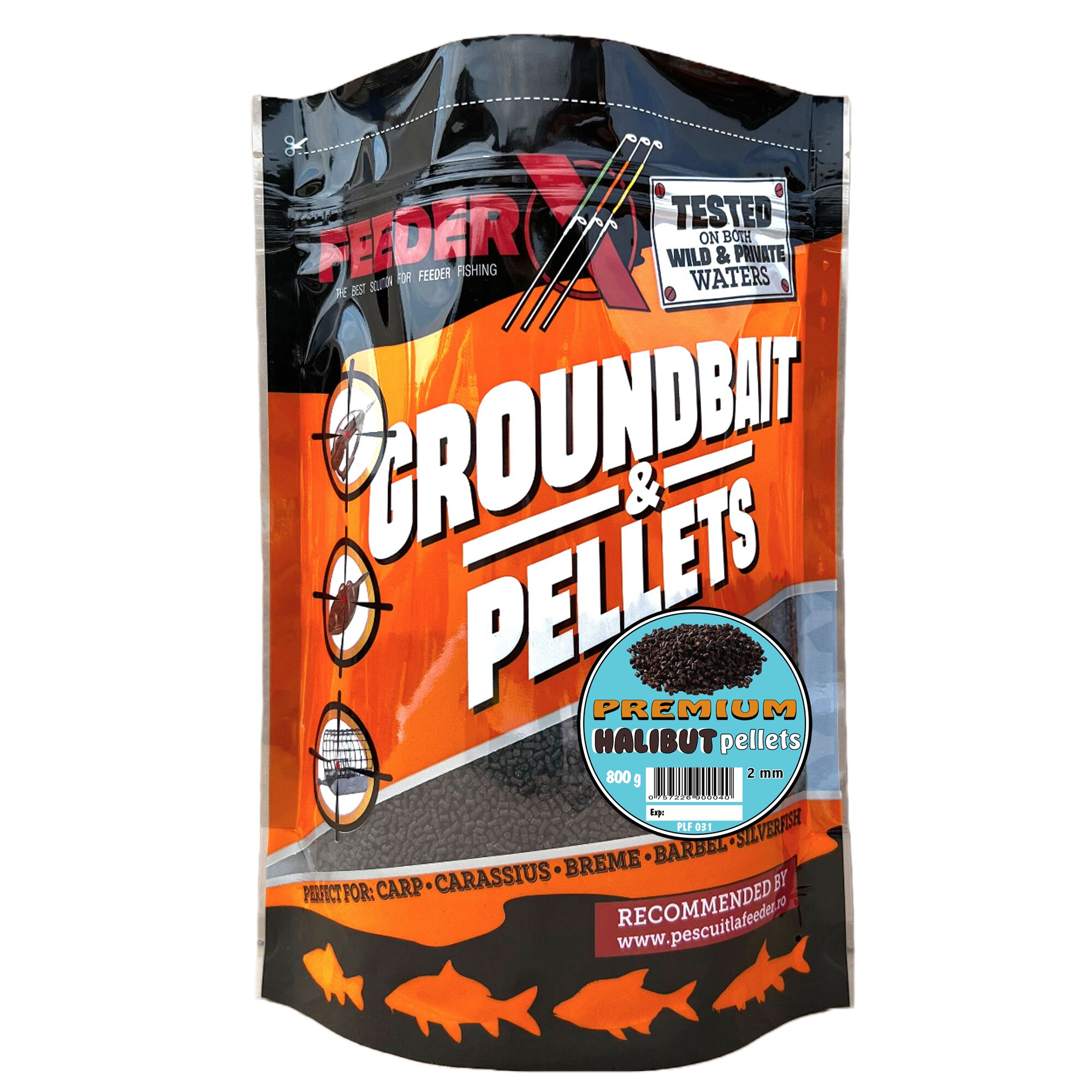 Pelete FeederX Premium Halibut 2mm - EMAG.ro