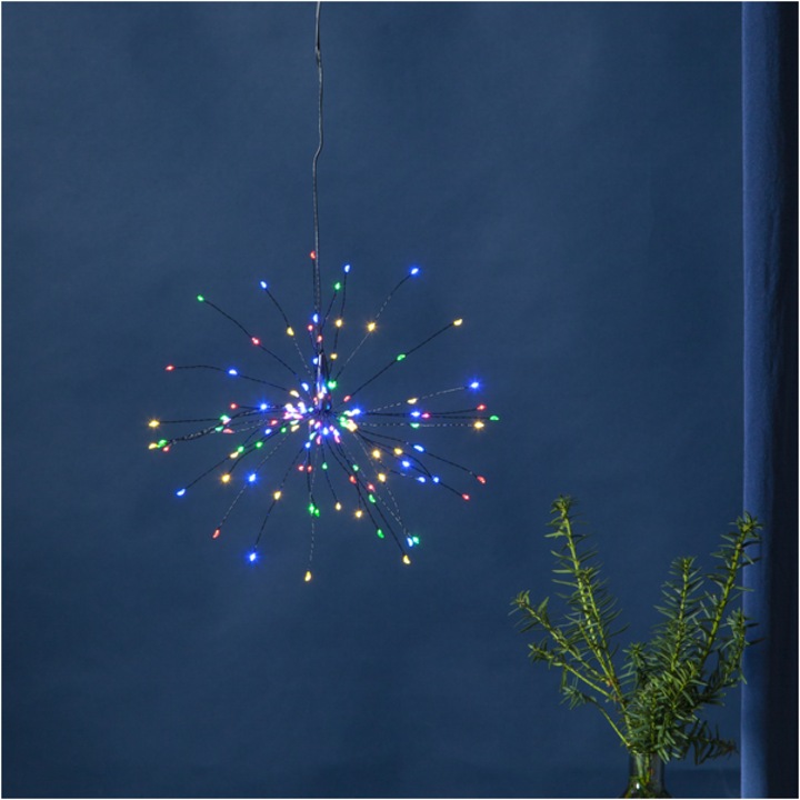 Decoratiune luminoasa LED foc de artificii Star Trading, 26 cm, Multicolor