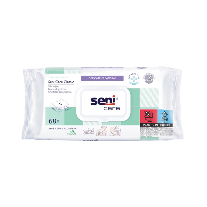 Мокри кърпи Seni Care, 68бр