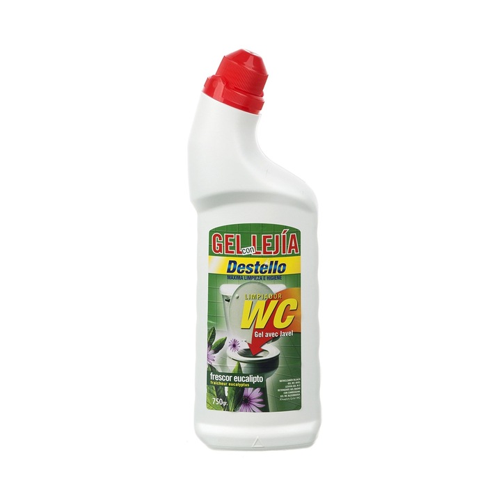 Gel pentru curatarea vasului WC, Destello, 0.75 L, parfum floral