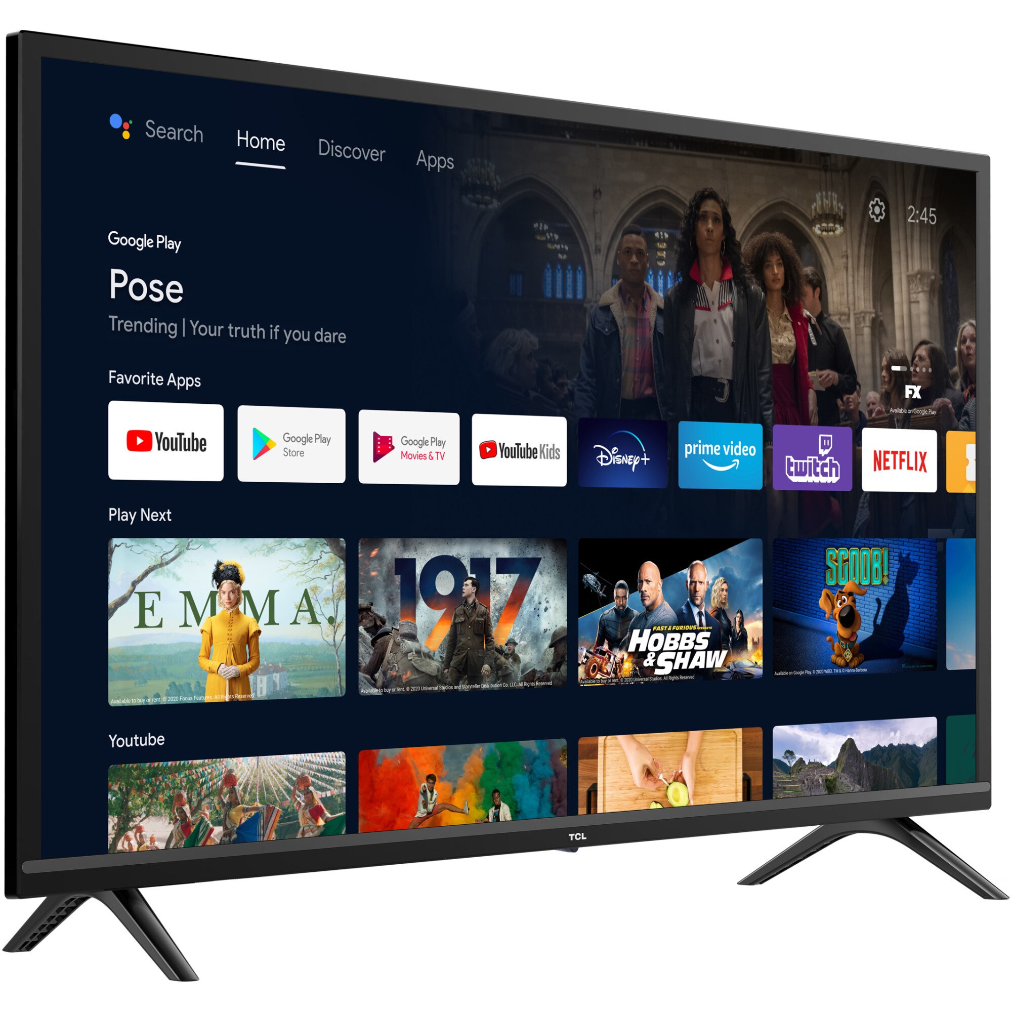 Televizor TCL LED 32S5200, 80 cm, Smart Android, HD, Clasa F - eMAG.ro