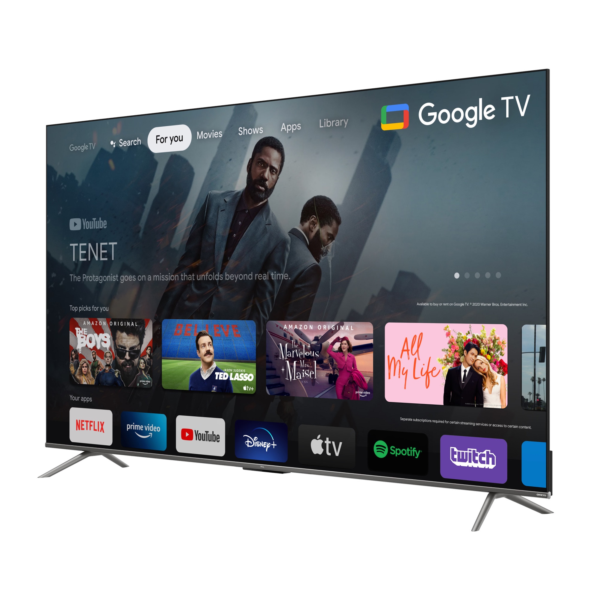 Televizor TCL QLED 75C639, 190 cm, 4K Ultra HD, Smart Google TV, Clasa G