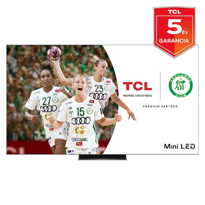 TCL 65C805 Smart LED Televízió, 165 cm, 4K, MiniLED, HDR, Google TV 