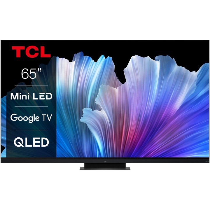 Televizor TCL MiniLed 65C935, 164 cm, Smart Google TV, 4K Ultra HD, 100hz, Clasa G