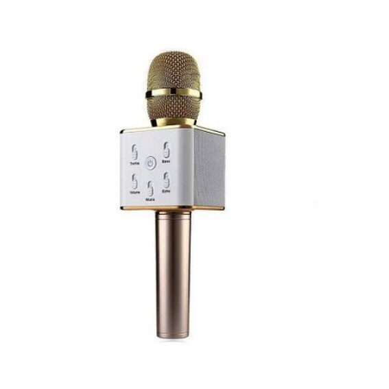 Microfon wireless cu bluetooth, cu boxa incorporata si cu egalizator ...