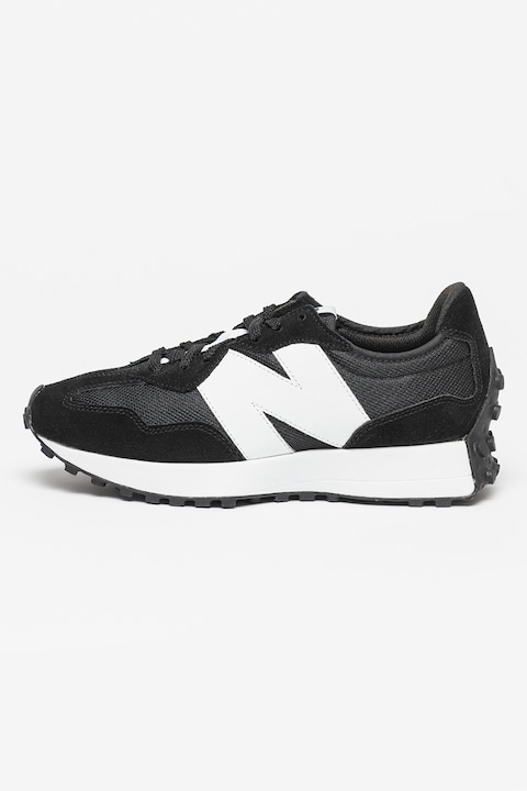 New Balance, Унисекс Велурени спортни обувки 327, Черен