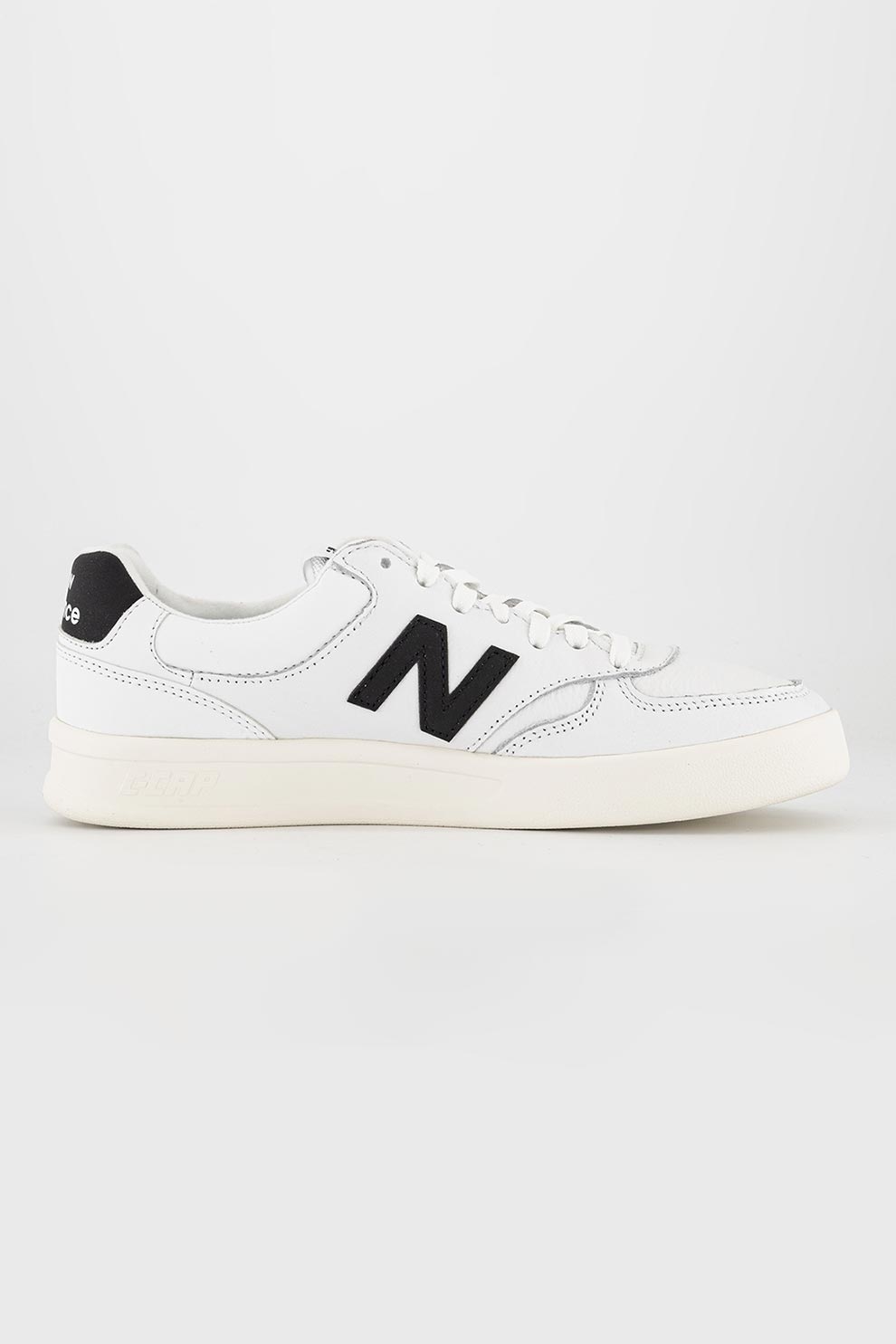 new balance white with black n