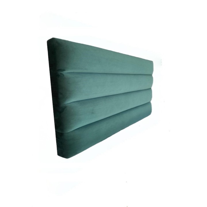 Табла за легло Fran, Раирана, Кадифе, Зелен, 60 x 120