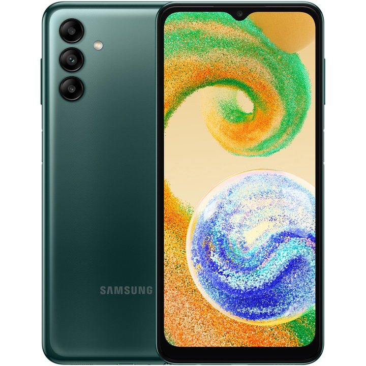 Samsung Galaxy A04s Mobiltelefon, Kártyafüggetlen, Dual SIM, 32GB, LTE, Zöld