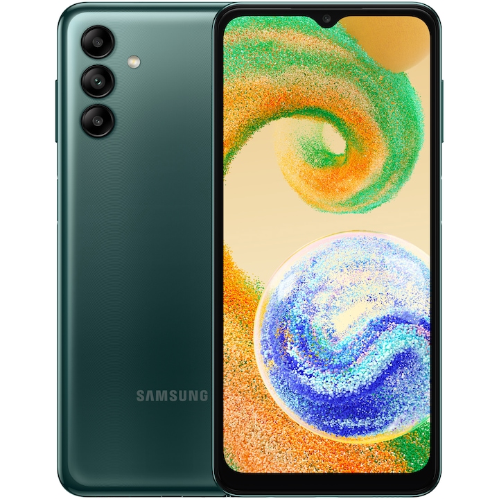 Samsung Galaxy A04s Mobiltelefon, Kártyafüggetlen, Dual SIM, 32GB, LTE, Zöld