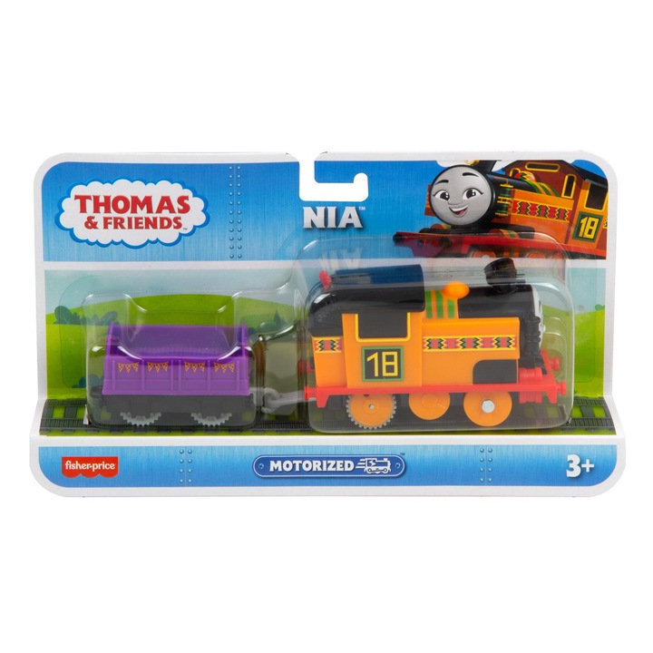 Моторизиран локомотив Thomas & Friends - Ния, с вагон