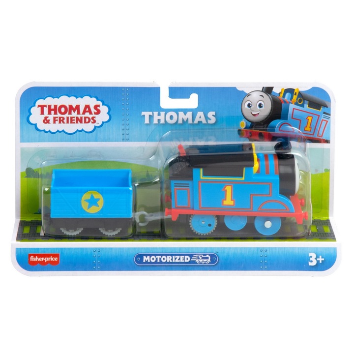 Locomotiva motorizata Thomas & Friends - Thomas, cu vagon