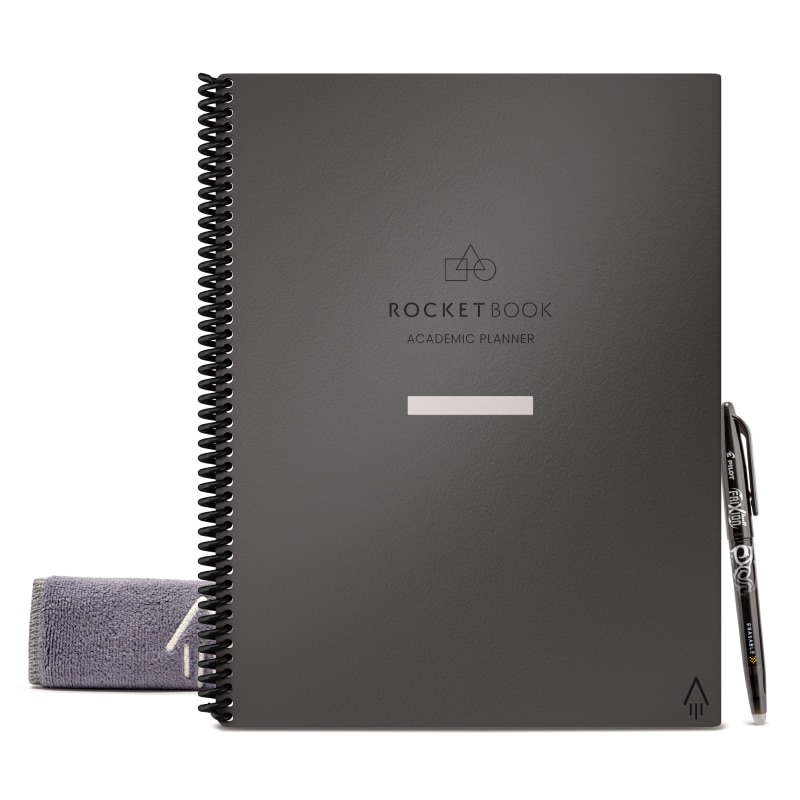Caiet inteligent Rocketbook Academic Planner, A4, Gri - eMAG.ro
