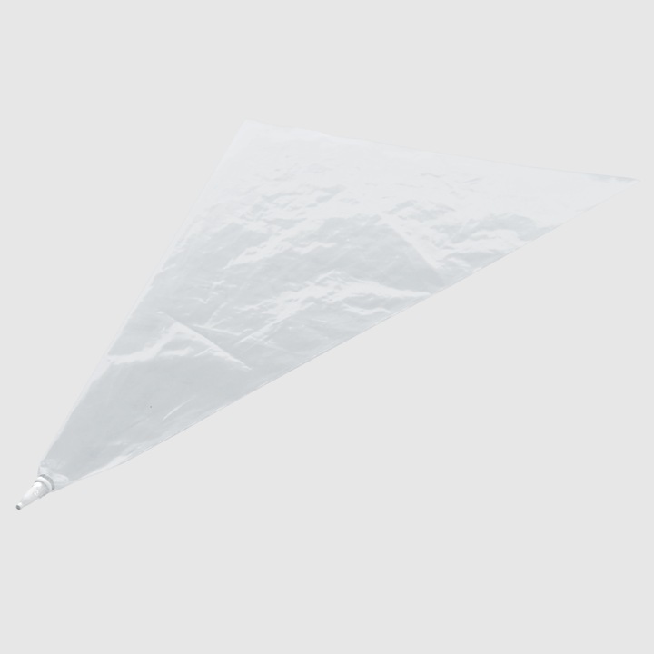 Punga De Patiserie, Orion, 25.5x1.5 cm, Fabricata Din Folie Rezistenta, Dotata Cu Varf Pentru Decoratiuni Spectaculoase, Elastica, De Unica Folosinta Sau Reutilizabila, Transparenta