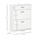Pantofar, Homcom, PAL/MDF, Loc pentru 16 perechi de pantofi, 70 x 29 x 92 cm, Alb